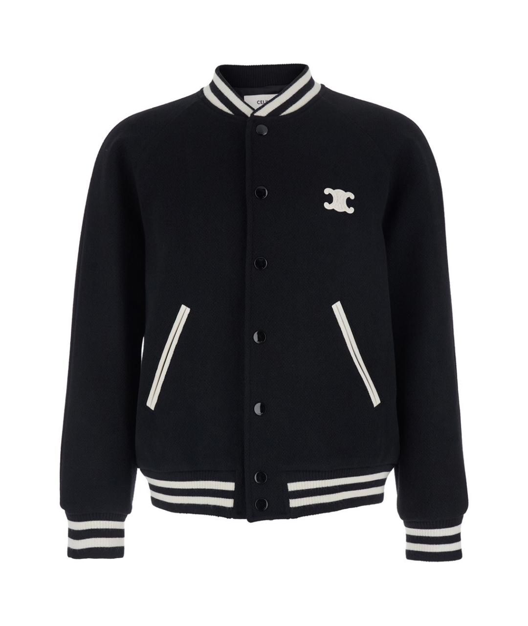 CELINE Черное шерстяное пальто, фото 1