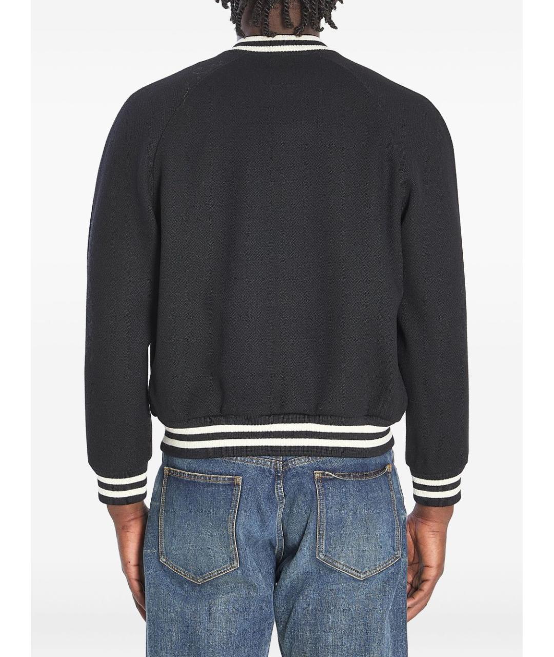 CELINE Черное шерстяное пальто, фото 4