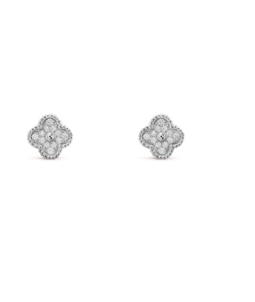VAN CLEEF & ARPELS Серебряные серьги из белого золота, фото 4