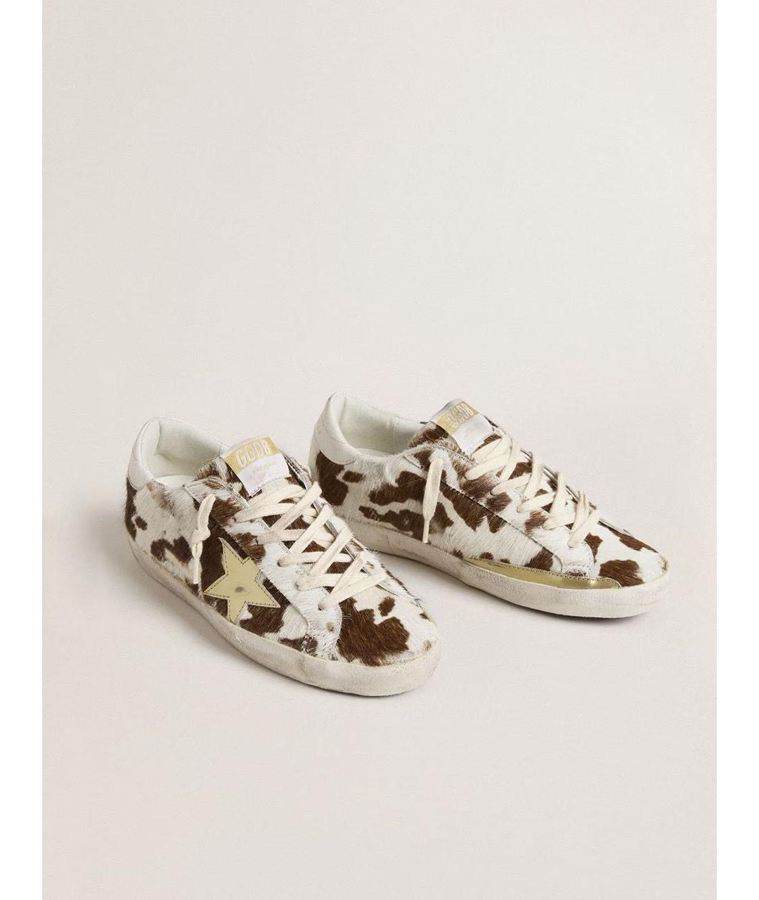 GOLDEN GOOSE DELUXE BRAND Белые кожаные слипоны, фото 3
