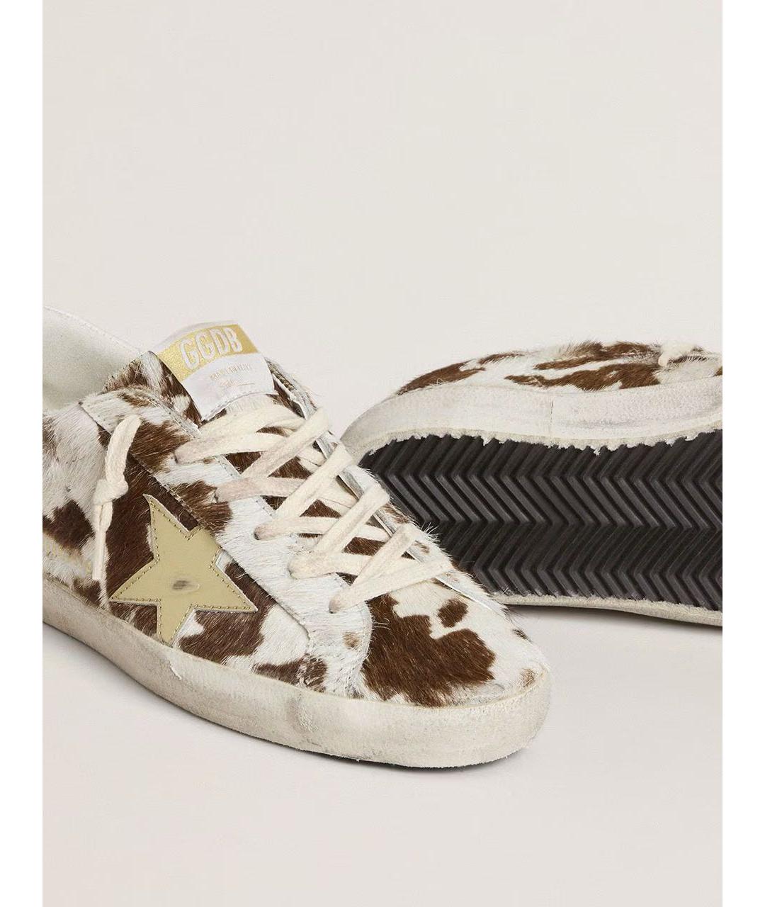 GOLDEN GOOSE DELUXE BRAND Белые кожаные слипоны, фото 4