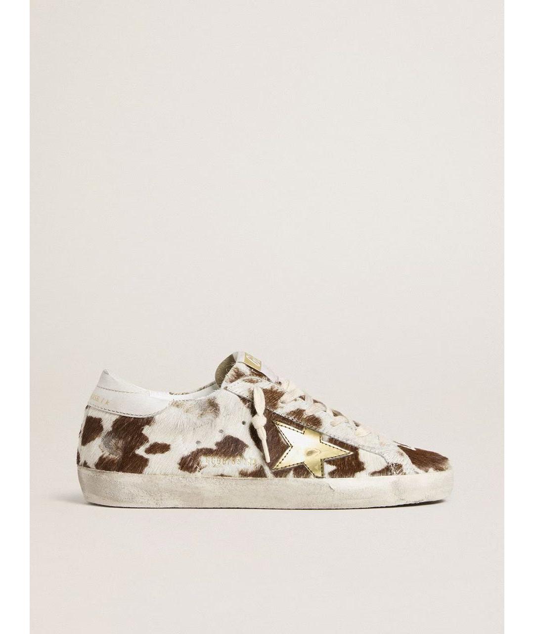 GOLDEN GOOSE DELUXE BRAND Белые кожаные слипоны, фото 6