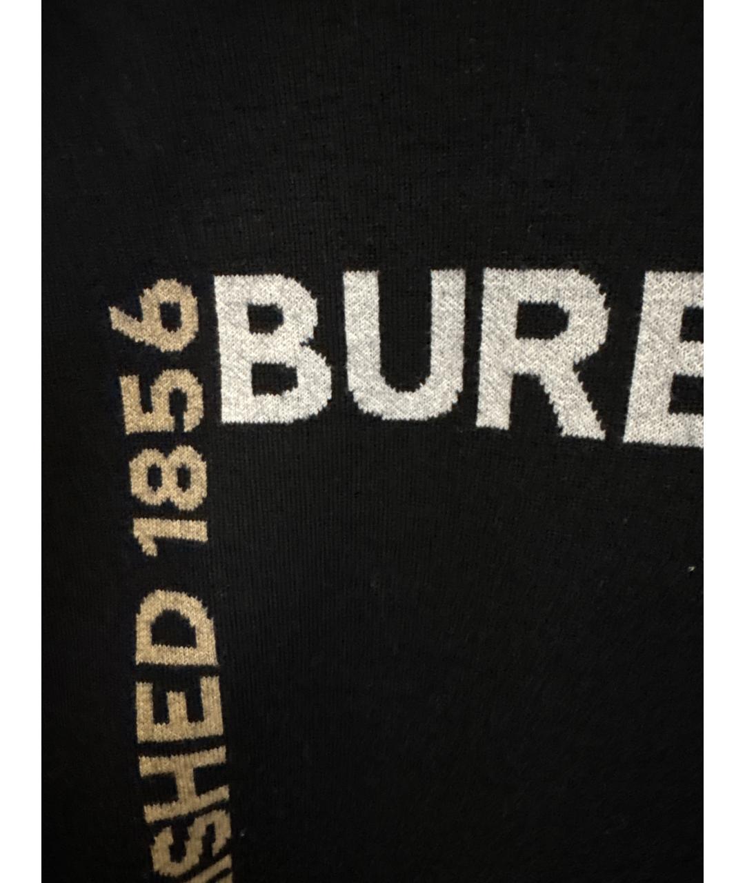 BURBERRY Черный шерстяной кардиган, фото 4