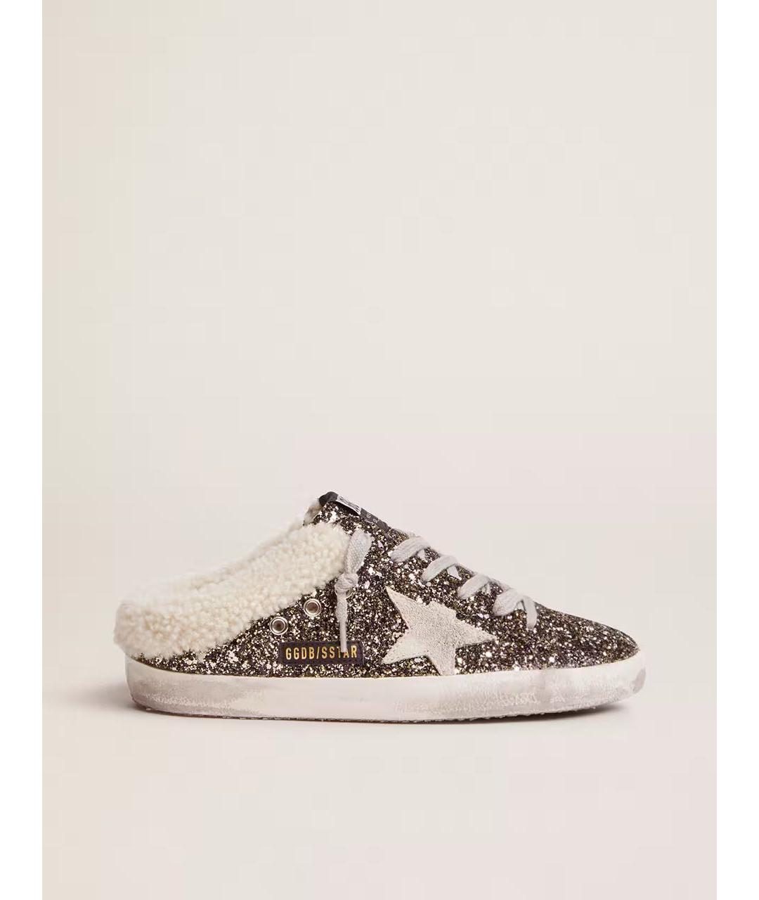 GOLDEN GOOSE DELUXE BRAND Коричневые кожаные мюли, фото 5