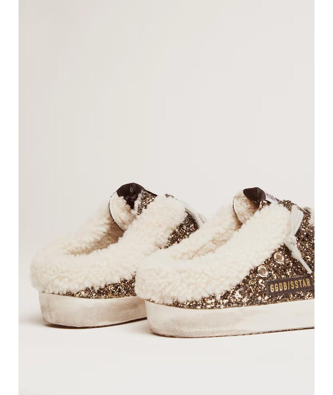 GOLDEN GOOSE DELUXE BRAND Коричневые кожаные мюли, фото 4
