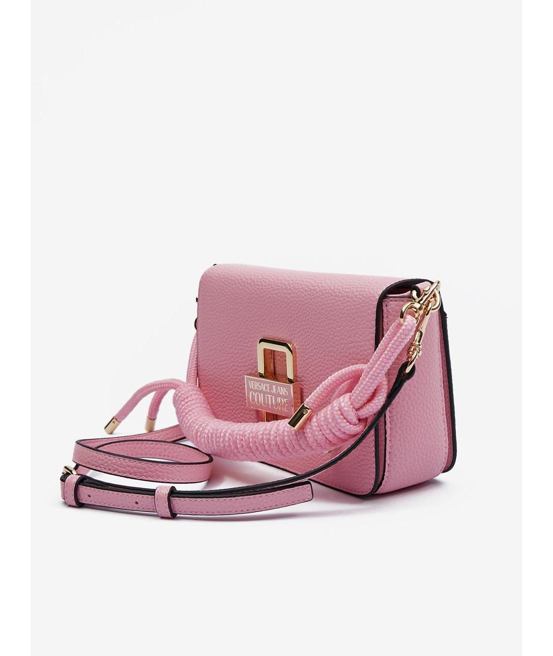 VERSACE JEANS COUTURE Розовая сумка через плечо из искусственной кожи, фото 2