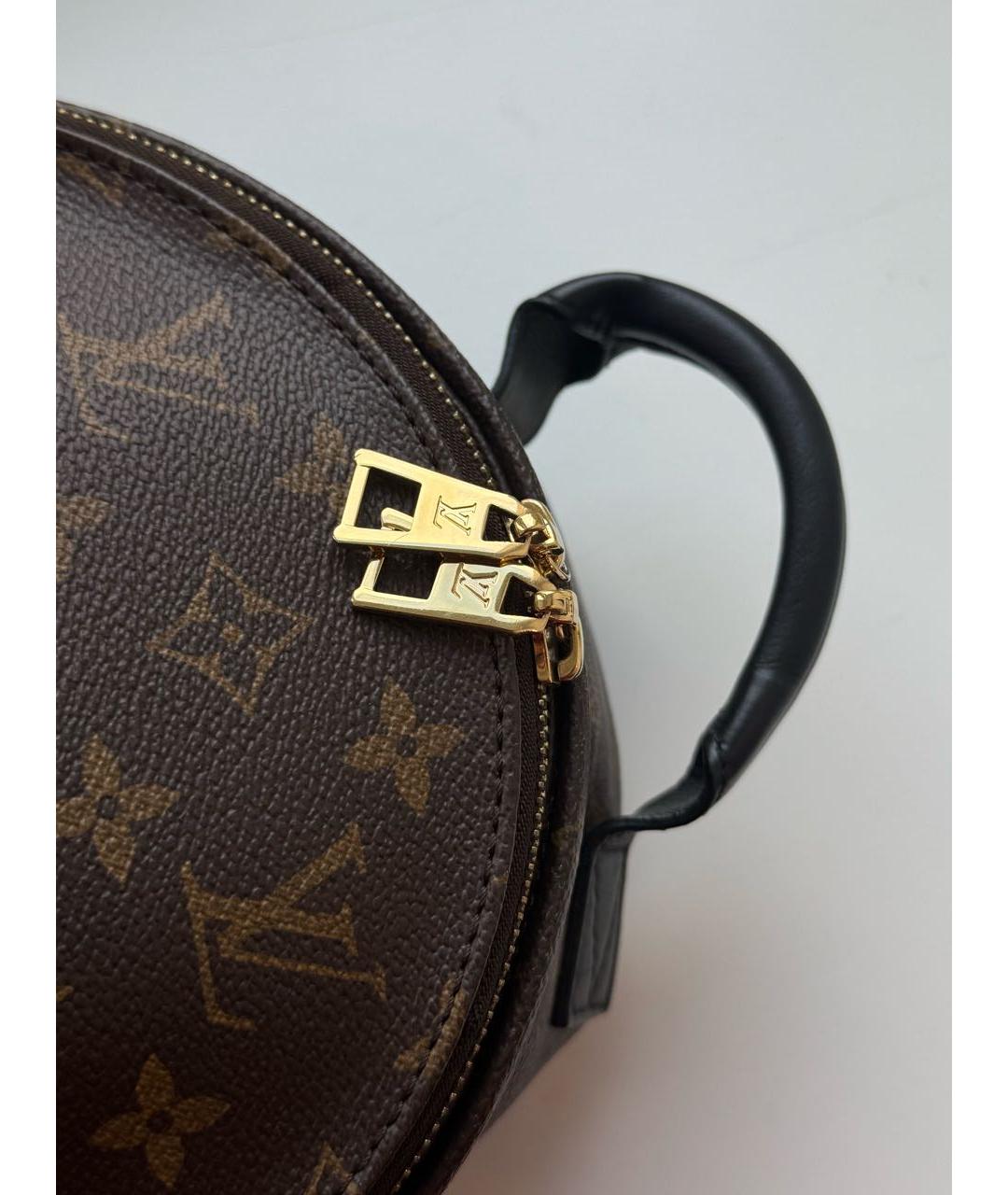 LOUIS VUITTON Коричневый кожаный рюкзак, фото 5