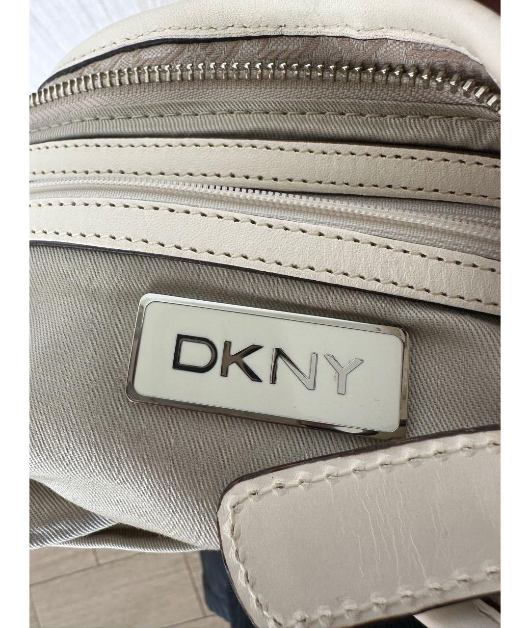 DKNY Золотая сумка с короткими ручками, фото 7