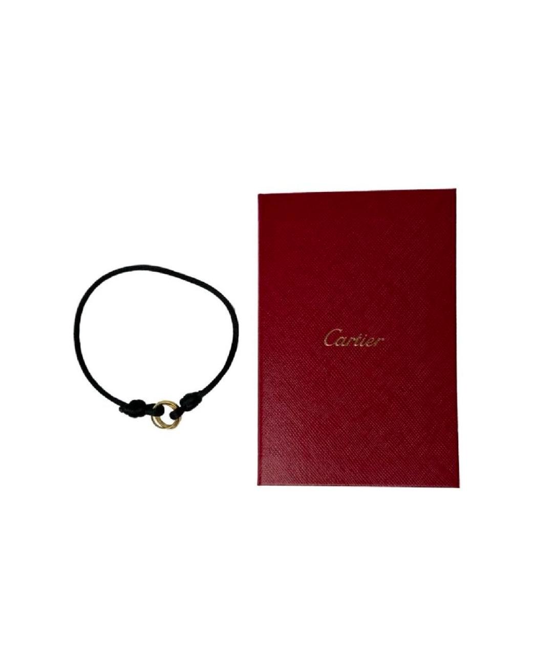 CARTIER Черный браслет из желтого золота, фото 2