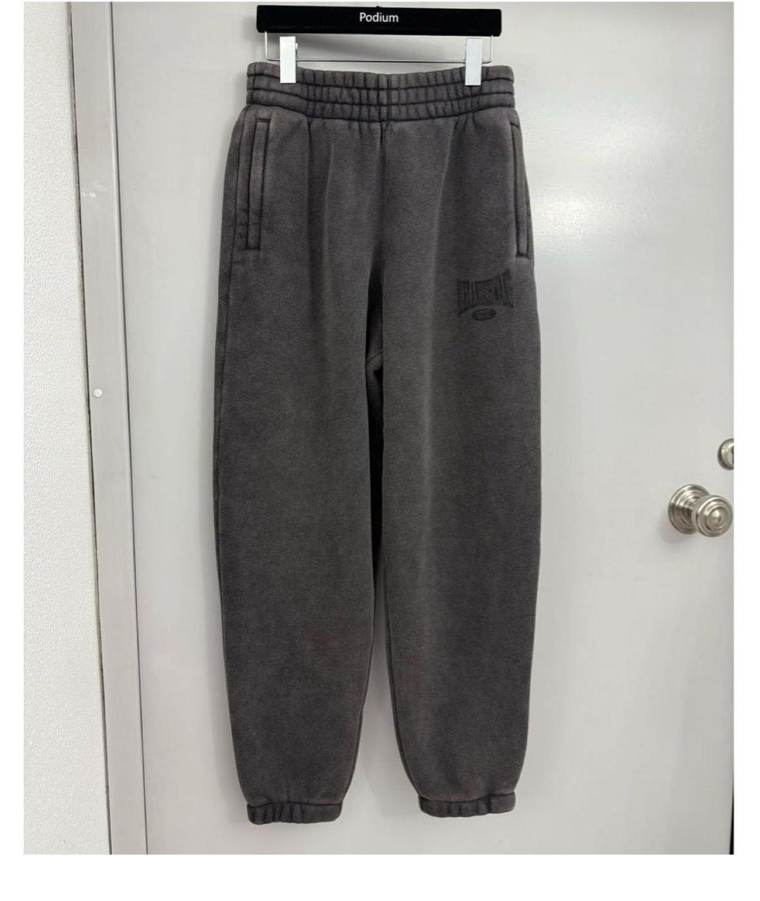 ALEXANDER WANG Антрацитовый хлопковый костюм с брюками, фото 3