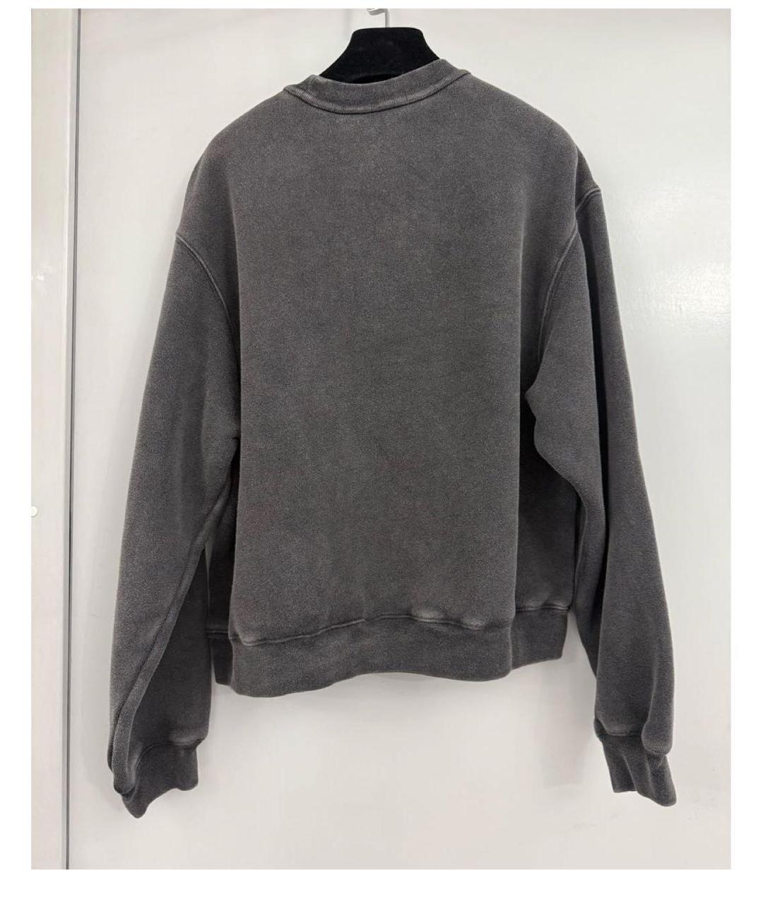 ALEXANDER WANG Антрацитовый хлопковый костюм с брюками, фото 2