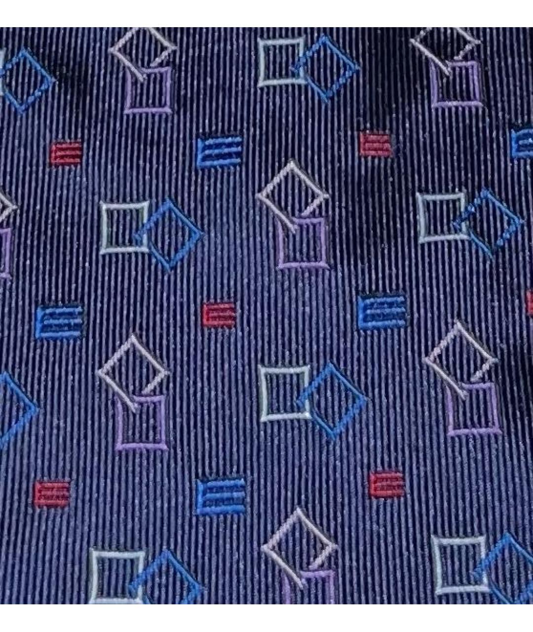 ETRO Темно-синий шелковый галстук, фото 4