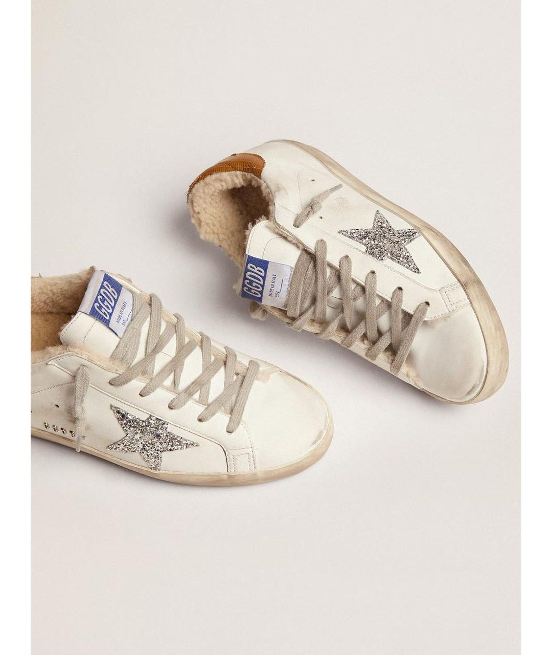 GOLDEN GOOSE DELUXE BRAND Белые кожаные кроссовки, фото 2