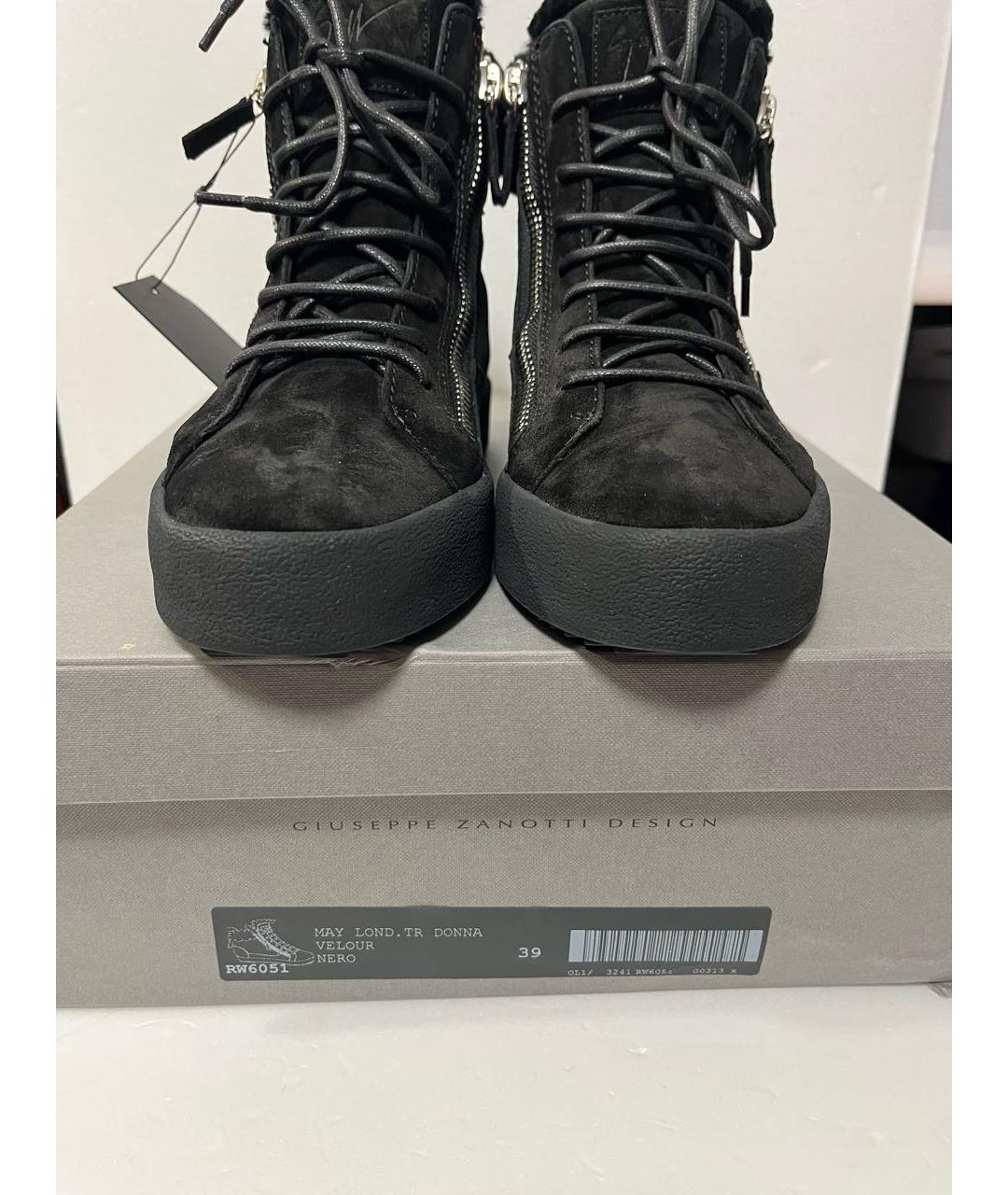 GIUSEPPE ZANOTTI DESIGN Черные замшевые ботильоны, фото 6