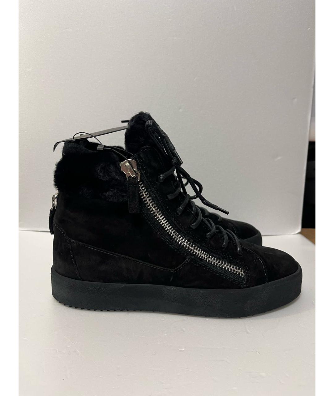 GIUSEPPE ZANOTTI DESIGN Черные замшевые ботильоны, фото 7