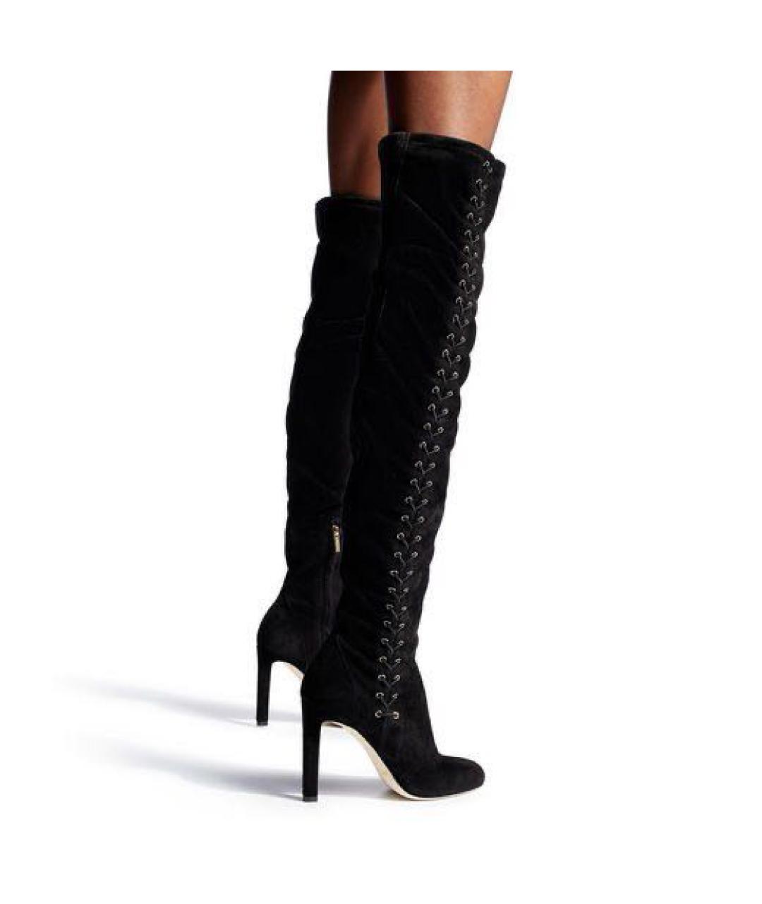 JIMMY CHOO Черные ботфорты, фото 2
