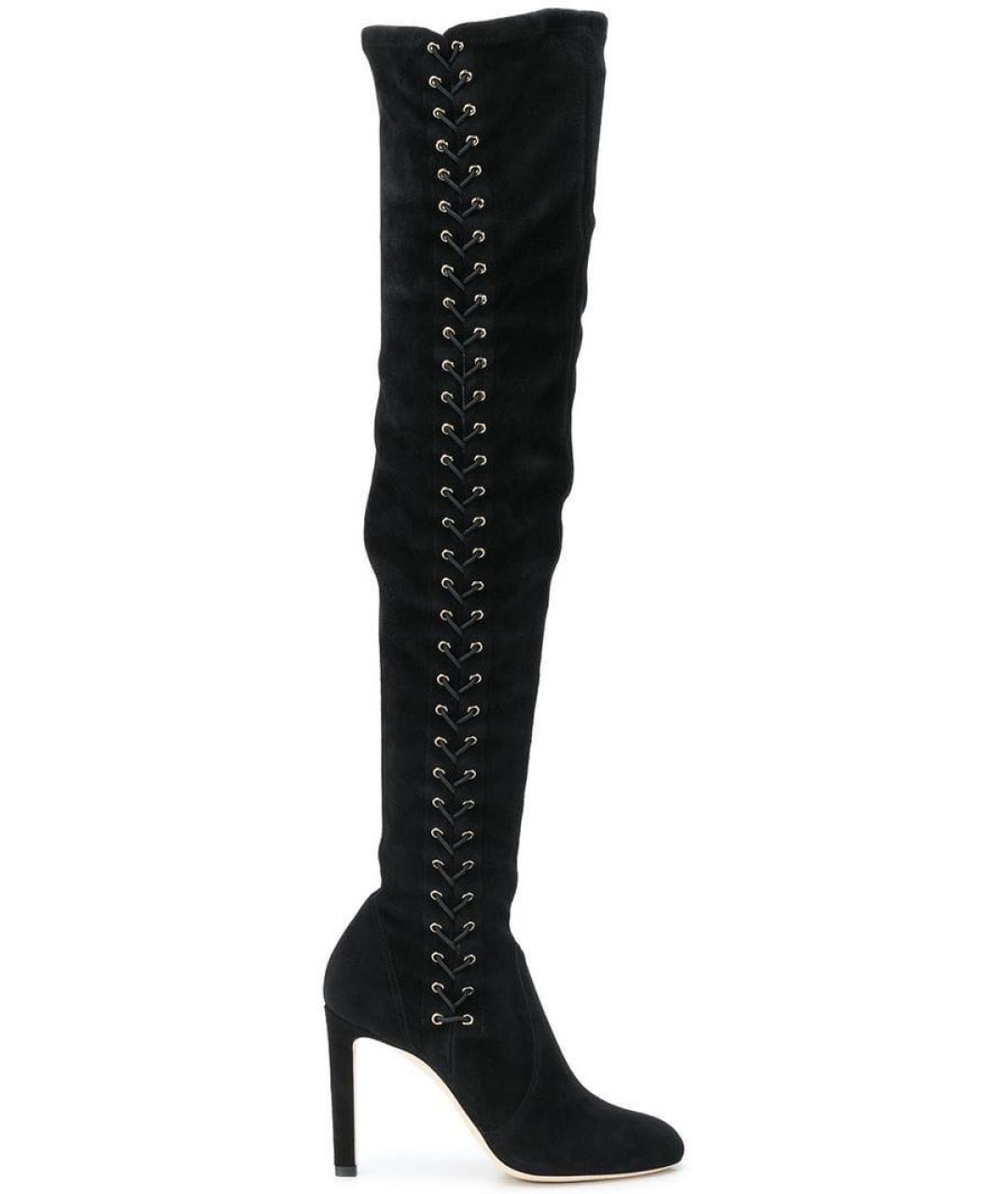 JIMMY CHOO Черные ботфорты, фото 3