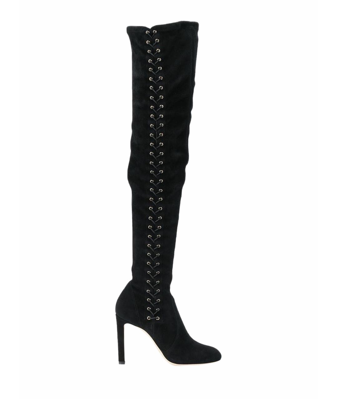 JIMMY CHOO Черные ботфорты, фото 1