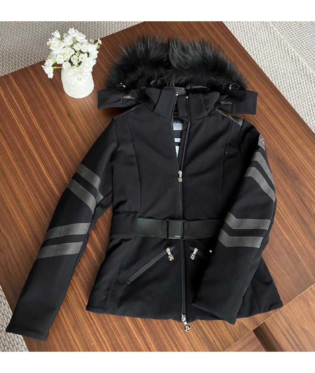 FENDI Черная полиамидовая куртка, фото 10