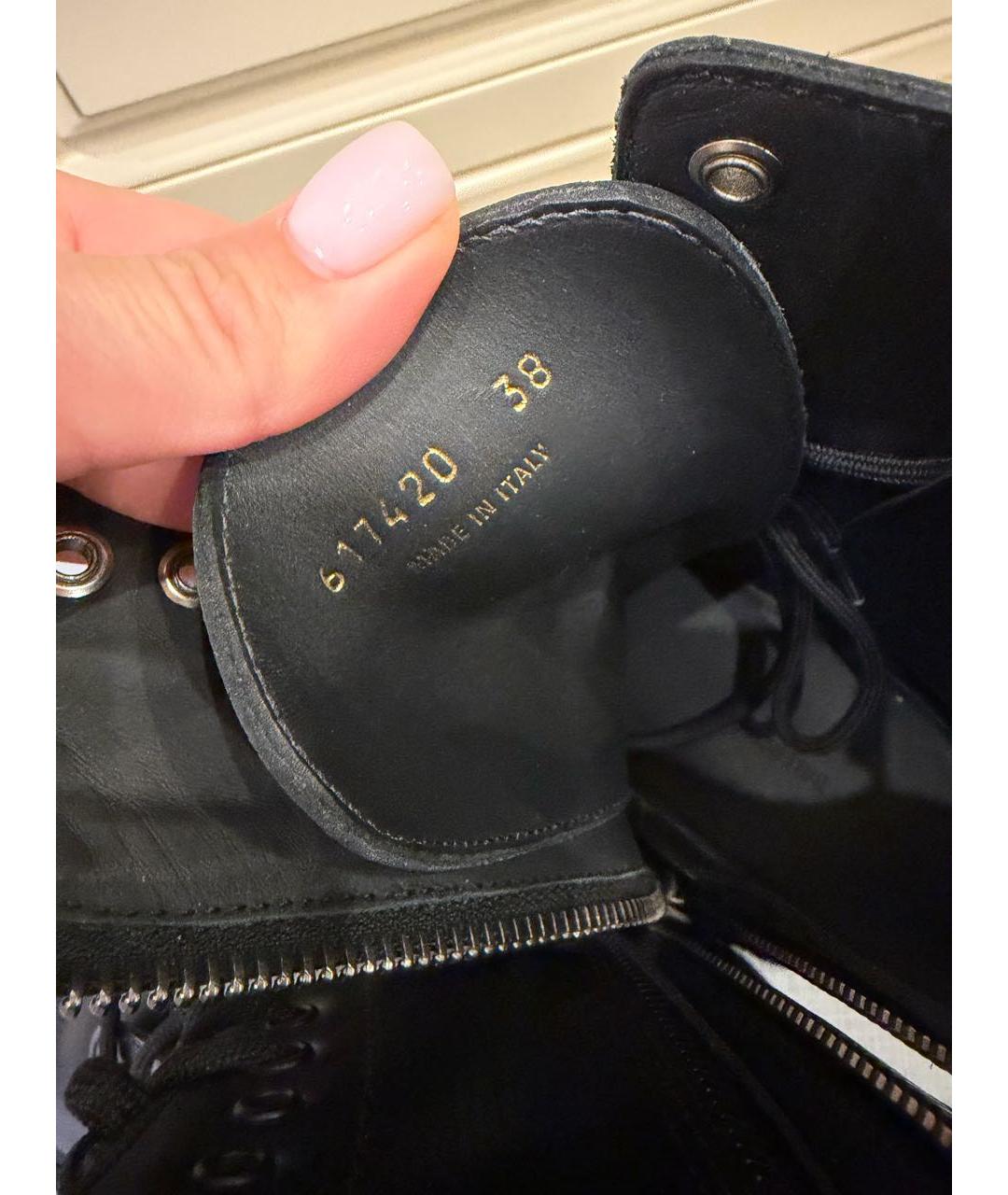 BALENCIAGA Черные ботинки из лакированной кожи, фото 6