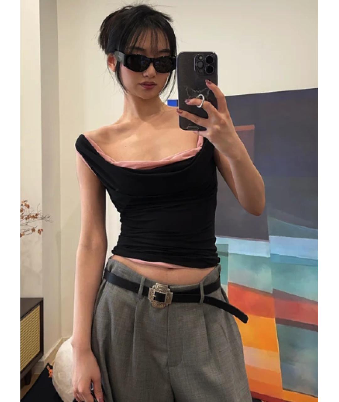 MAGDA BUTRYM Черный шелковый корсет, фото 3