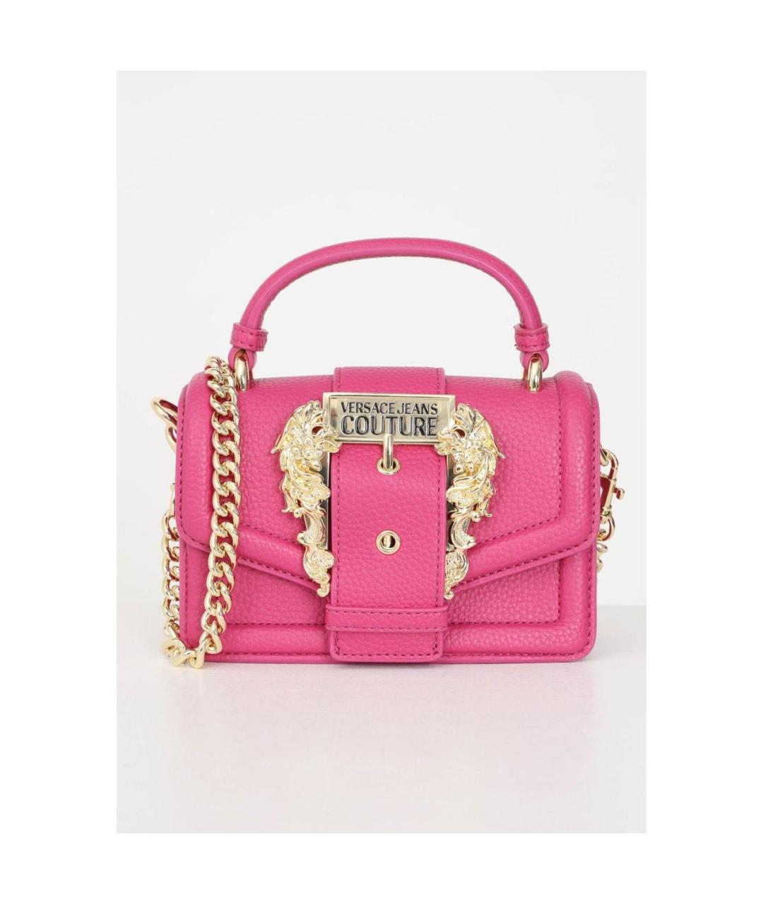 VERSACE JEANS COUTURE Фуксия сумка через плечо из искусственной кожи, фото 6