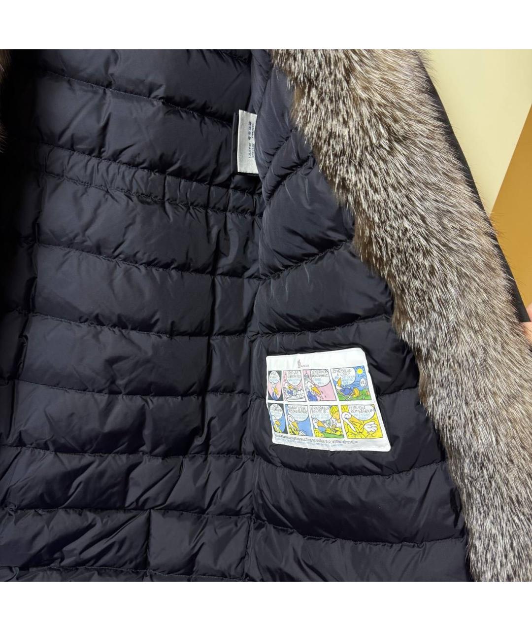 MONCLER Коричневая меховая парка, фото 2