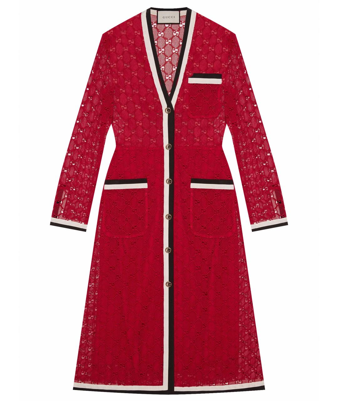 GUCCI Красное коктейльное платье, фото 1