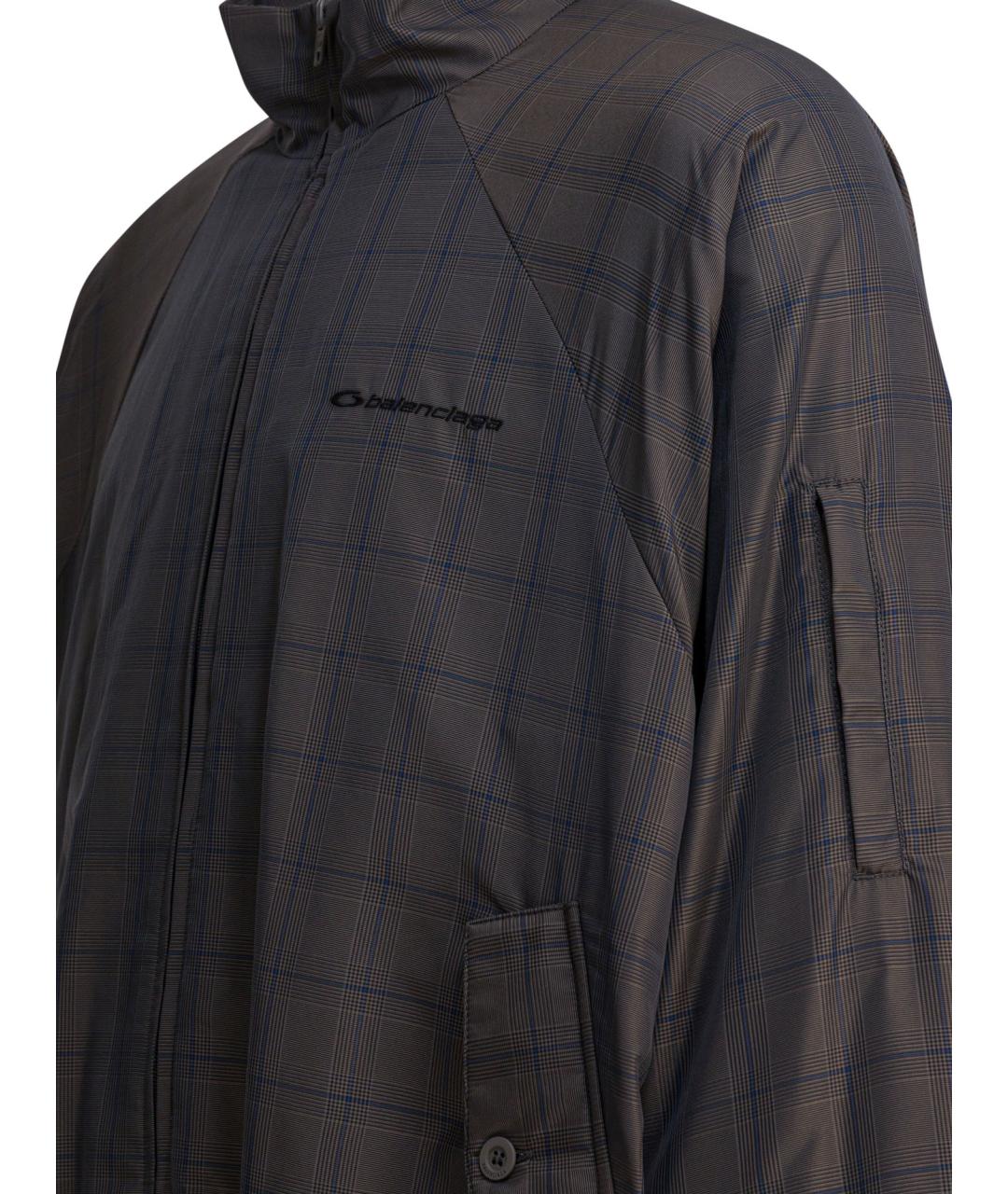 BALENCIAGA Серая полиамидовая куртка, фото 4