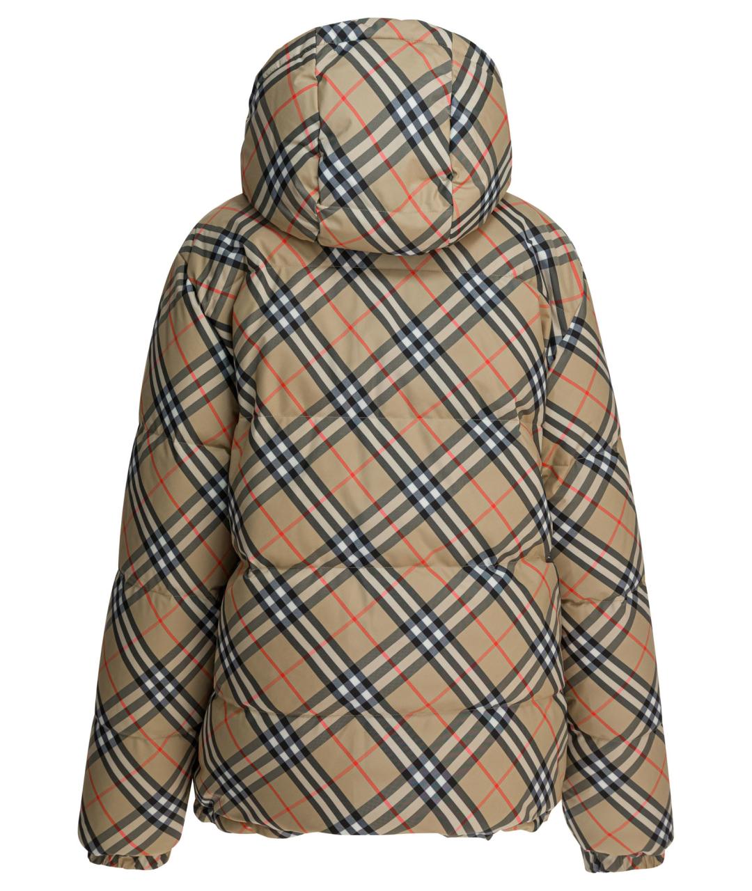 BURBERRY Бежевый полиэстеровый пуховик, фото 3