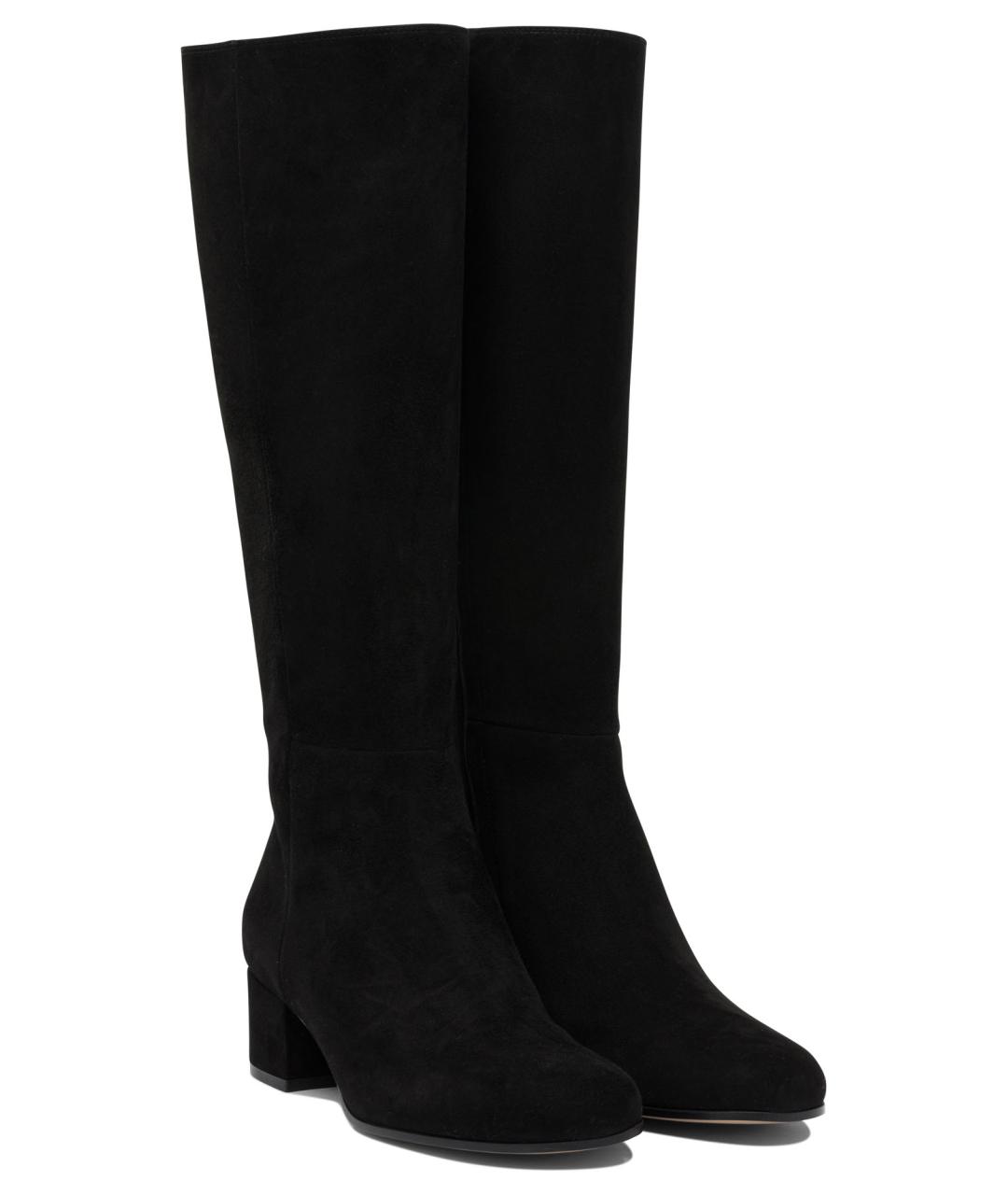 GIANVITO ROSSI Черные кожаные сапоги, фото 2