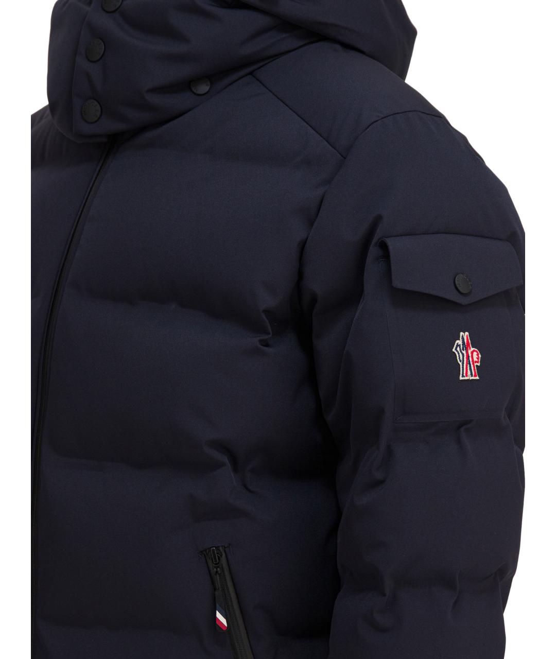 MONCLER GRENOBLE Темно-синий полиамидовый пуховик, фото 4