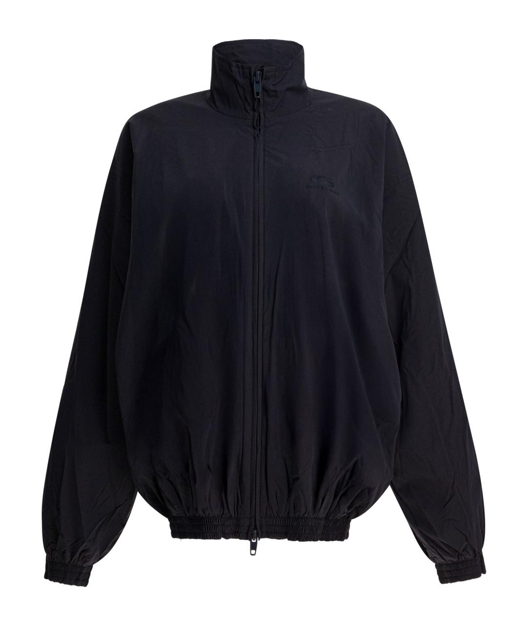 BALENCIAGA Темно-синяя полиэстеровая куртка, фото 1