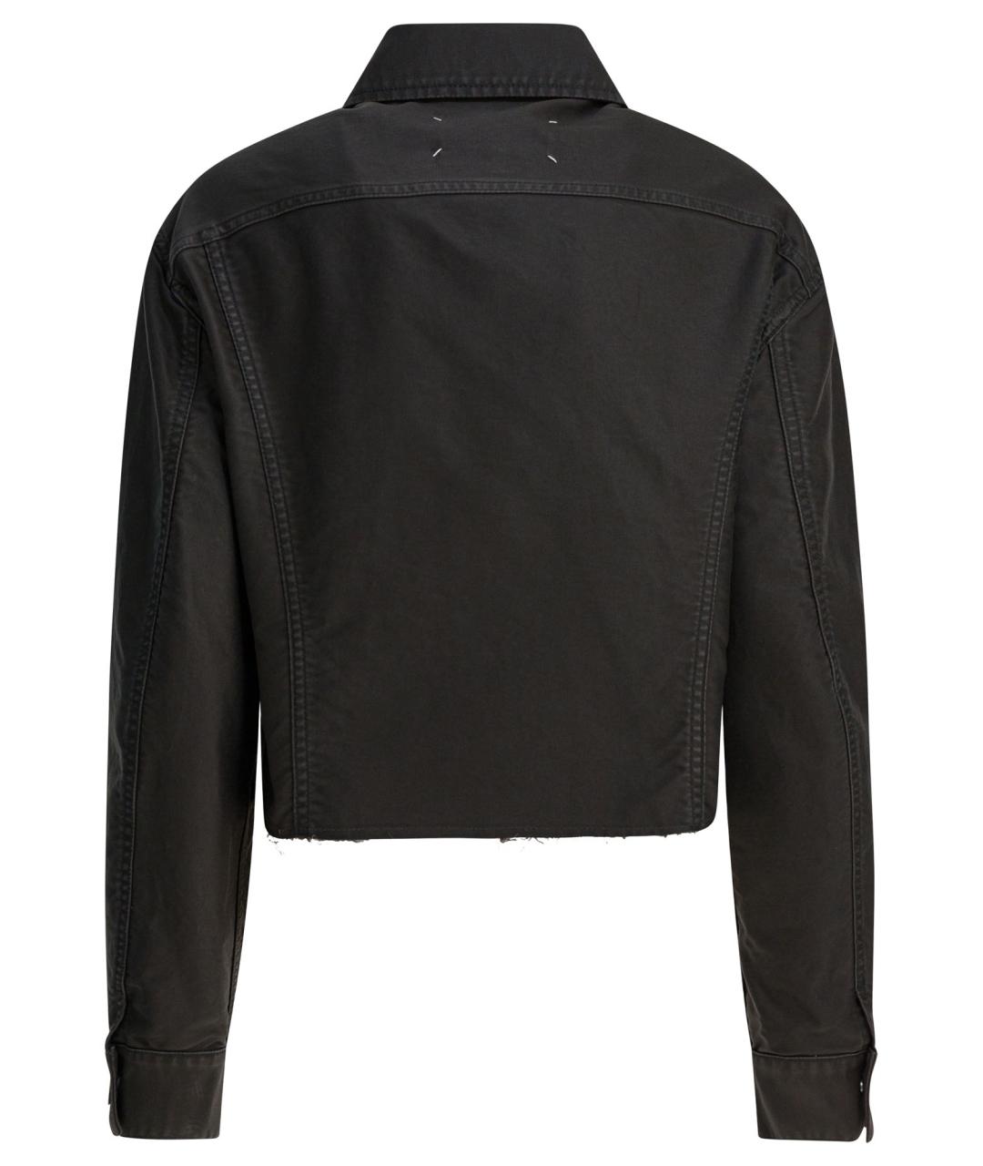 MAISON MARGIELA Черная хлопковая куртка, фото 2