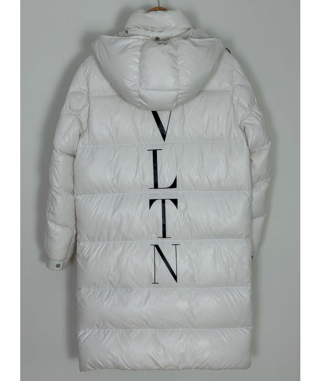 MONCLER Белый синтетический пуховик, фото 2