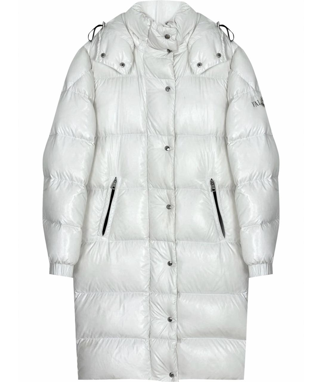 MONCLER Белый синтетический пуховик, фото 1