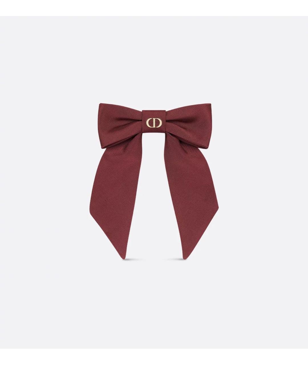 CHRISTIAN DIOR Бордовая заколка, фото 5
