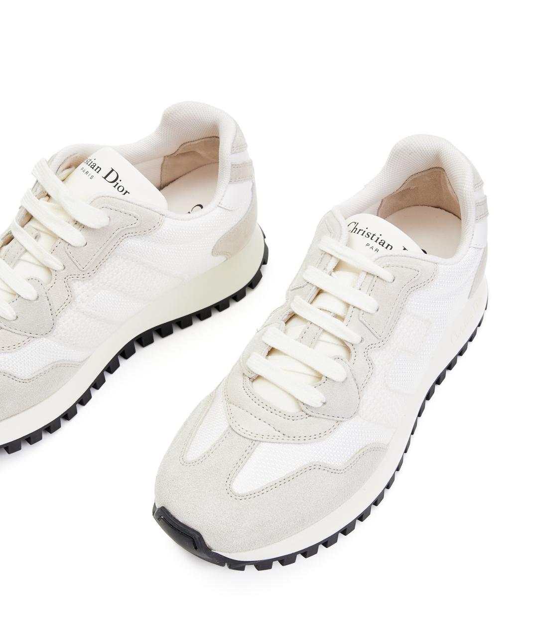 CHRISTIAN DIOR Белые текстильные кроссовки, фото 5