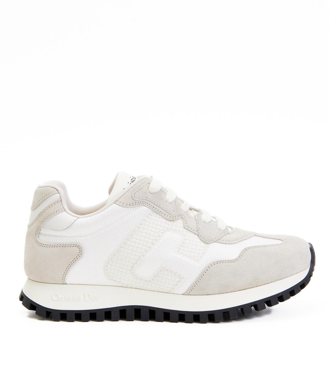 CHRISTIAN DIOR Белые текстильные кроссовки, фото 1
