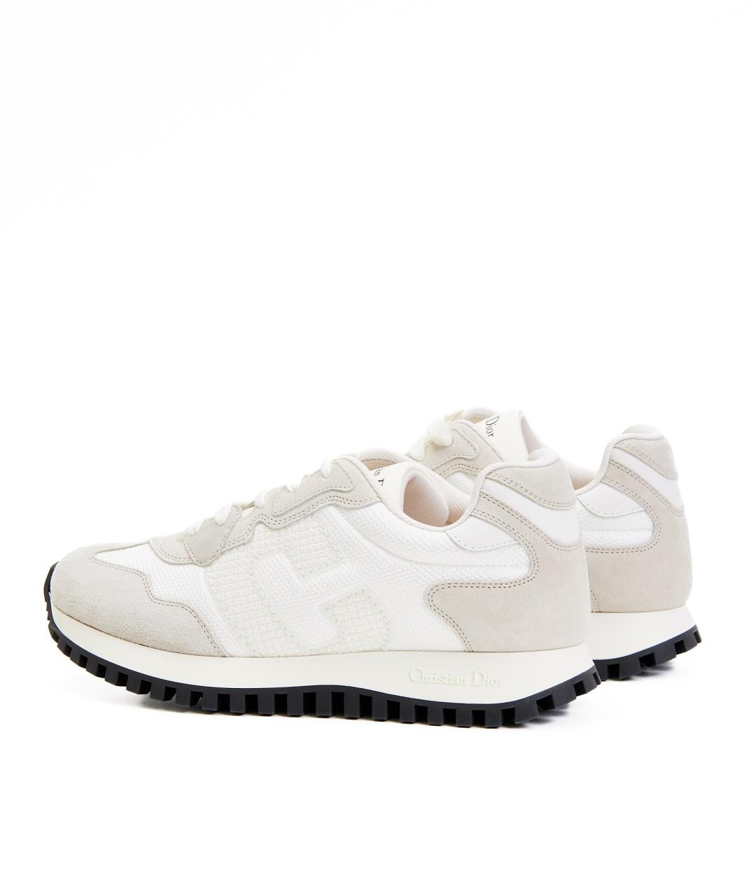 CHRISTIAN DIOR Белые текстильные кроссовки, фото 3