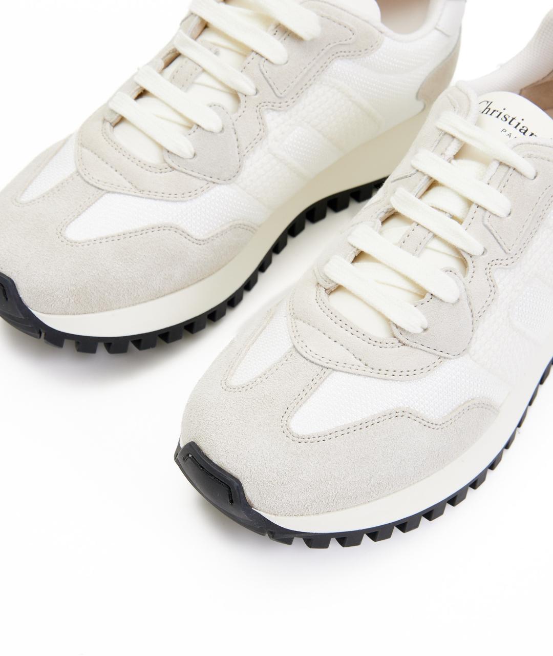 CHRISTIAN DIOR Белые текстильные кроссовки, фото 6