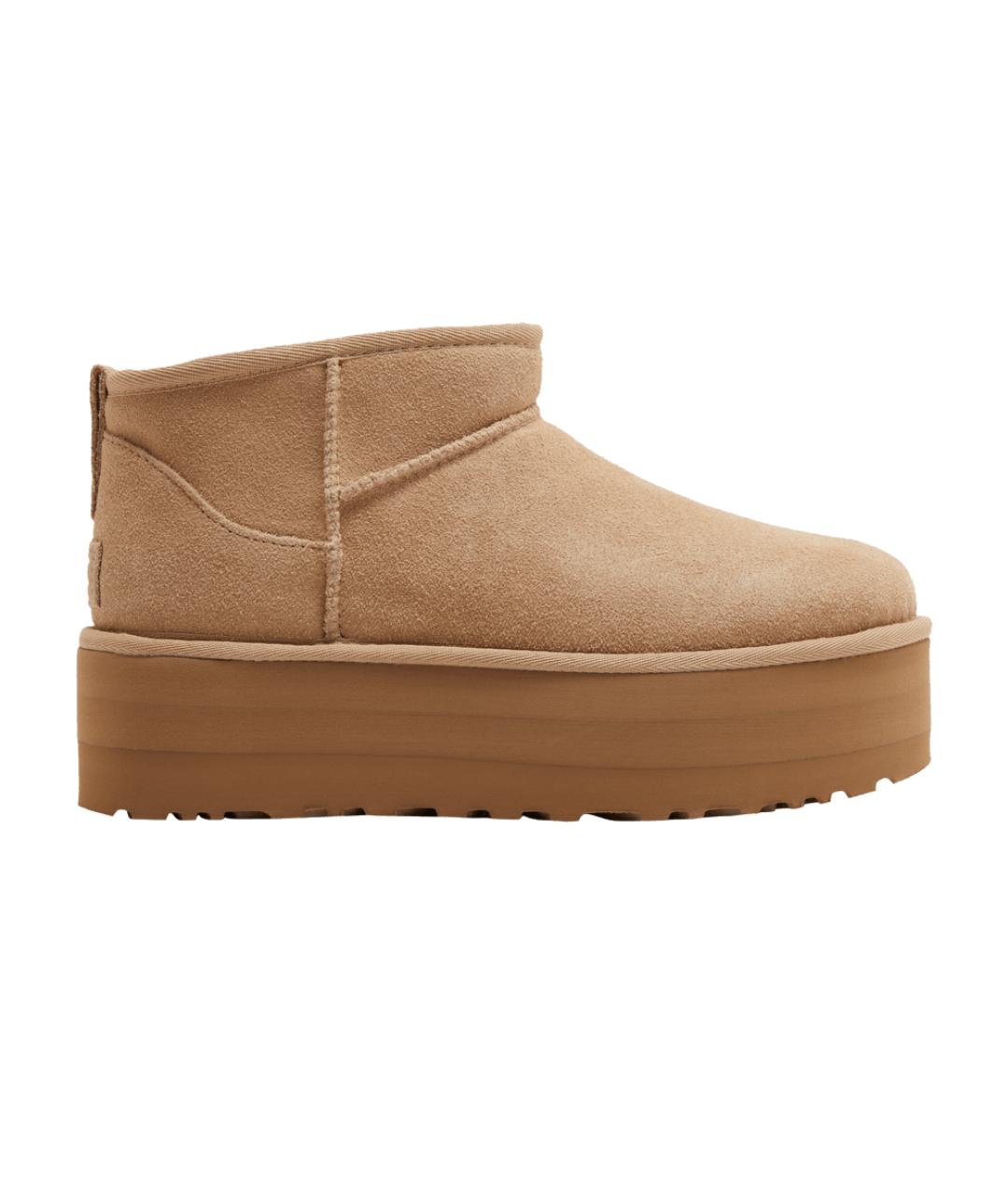 UGG Бежевые замшевые ботинки, фото 2