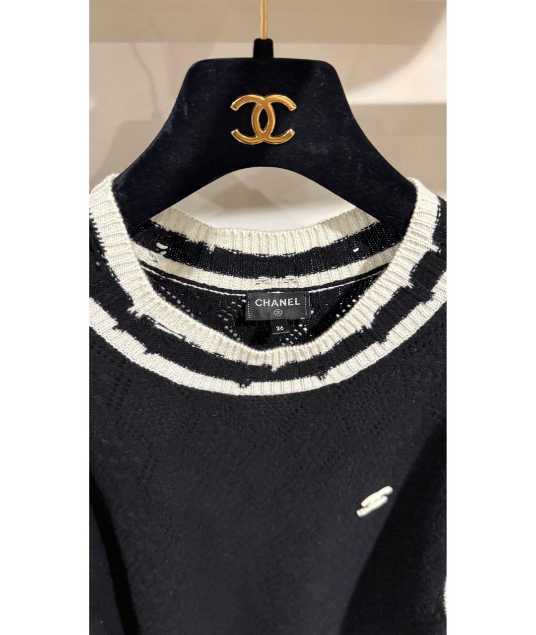 CHANEL Черный джемпер / свитер, фото 4