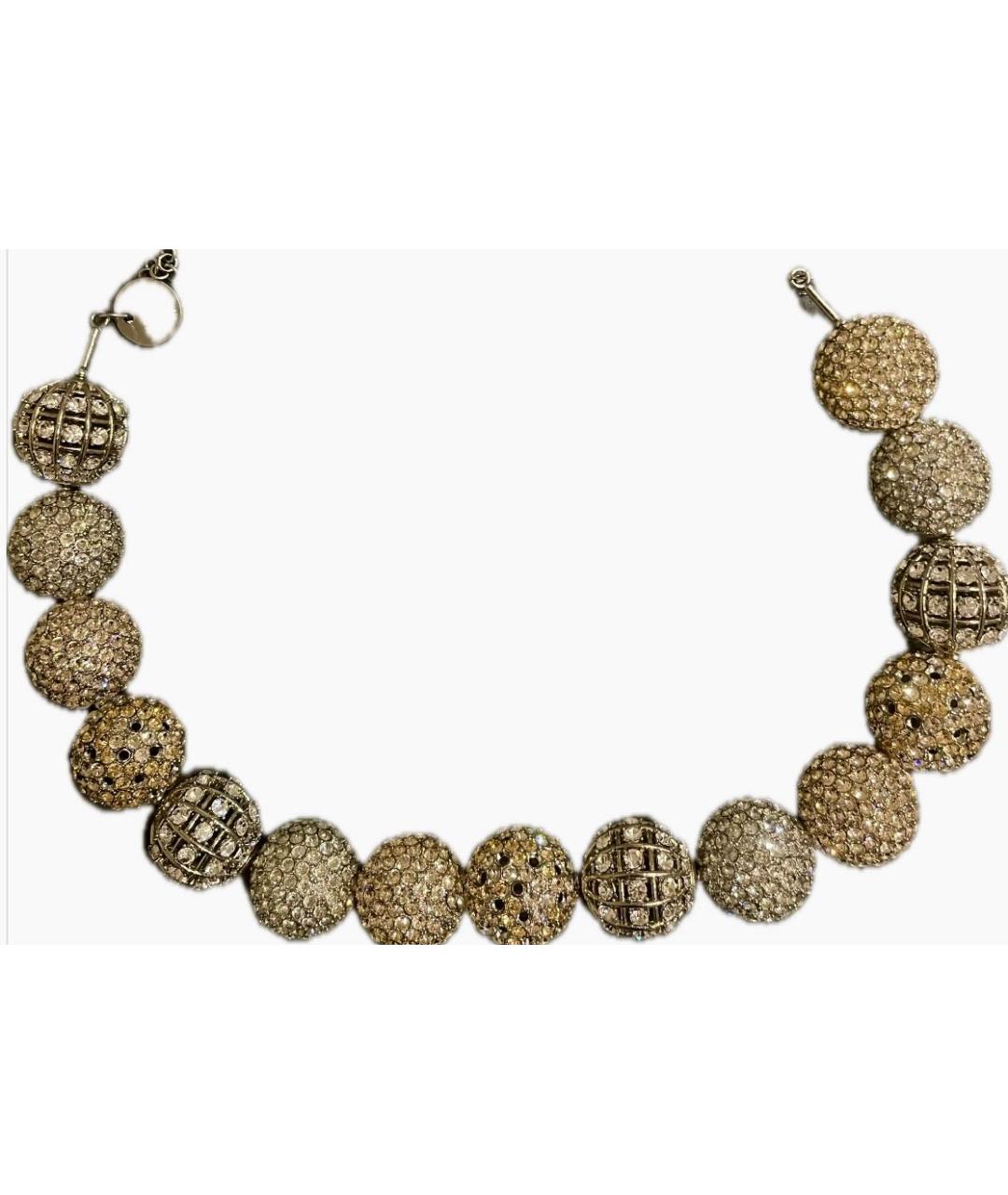 ALEXANDER MCQUEEN Серебряное латунное колье, фото 7