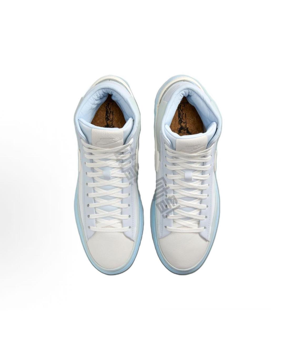 NIKE Голубые высокие кроссовки / кеды, фото 3
