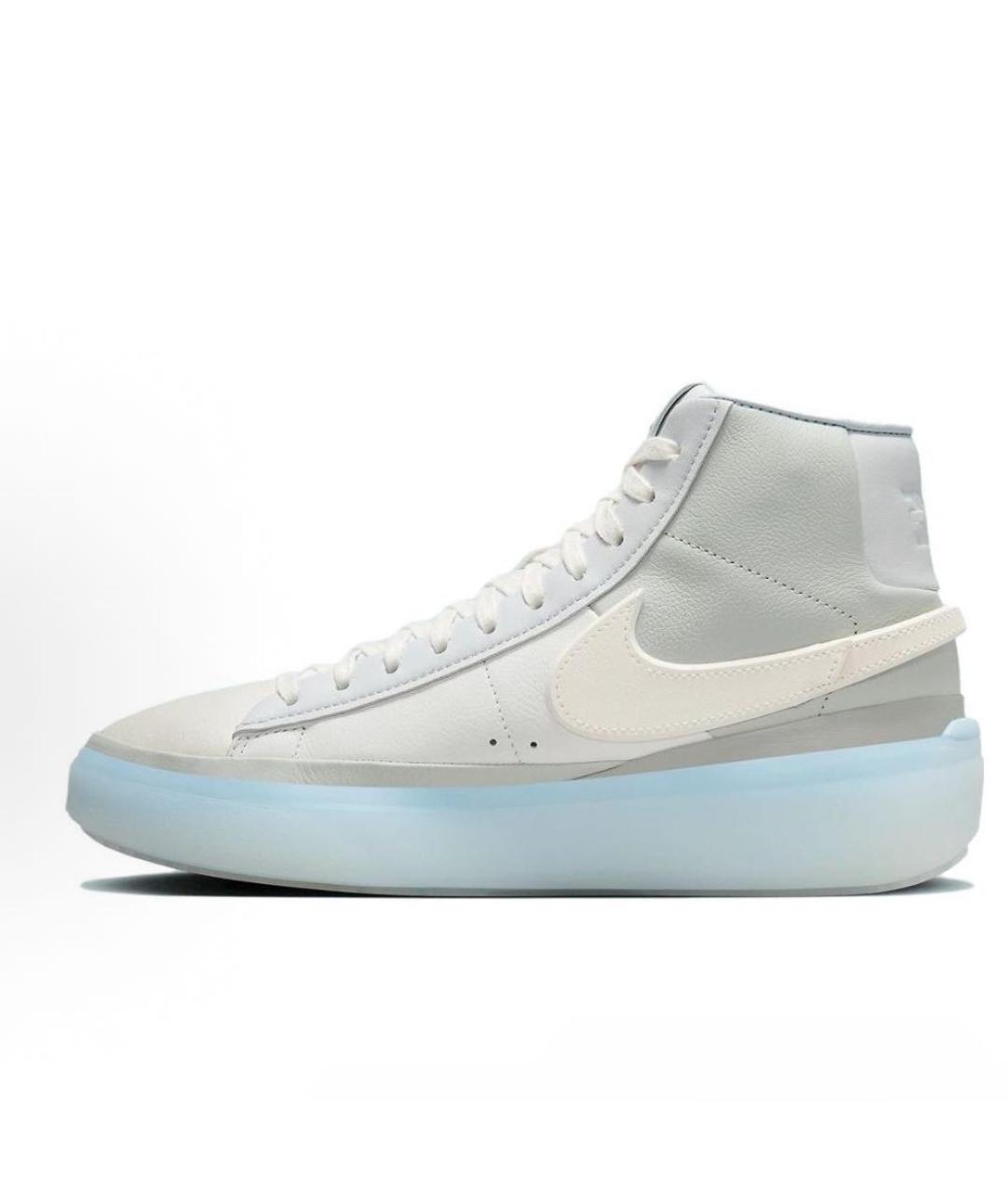 NIKE Голубые высокие кроссовки / кеды, фото 5