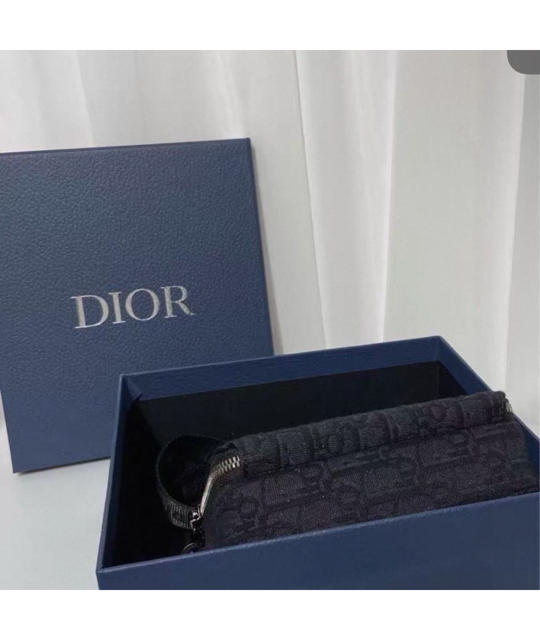 CHRISTIAN DIOR Черная тканевая сумка на плечо, фото 3