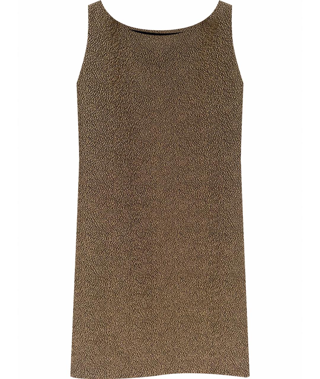 MOSCHINO Золотое полиэстеровое платье, фото 1