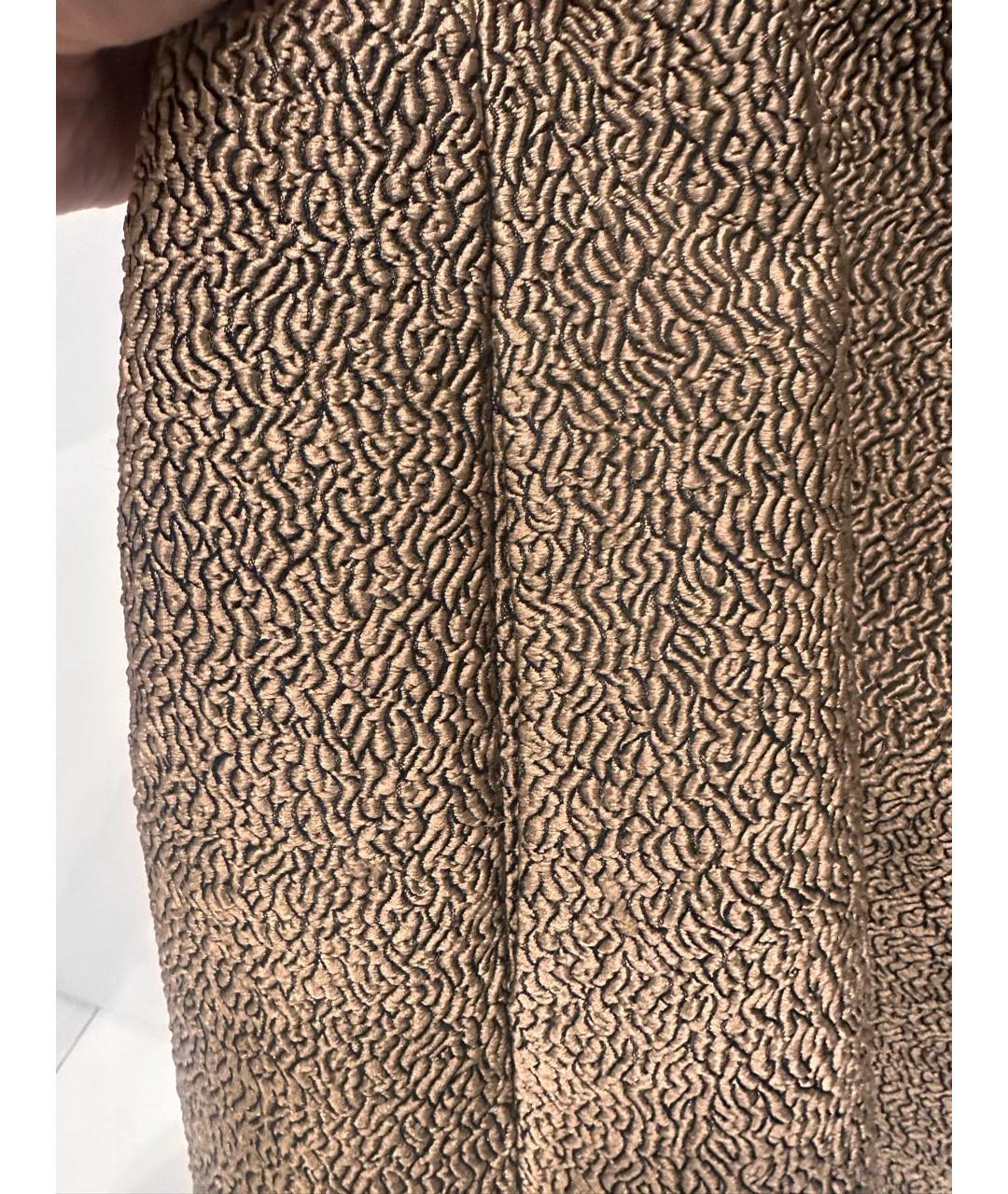 MOSCHINO Золотое полиэстеровое платье, фото 4