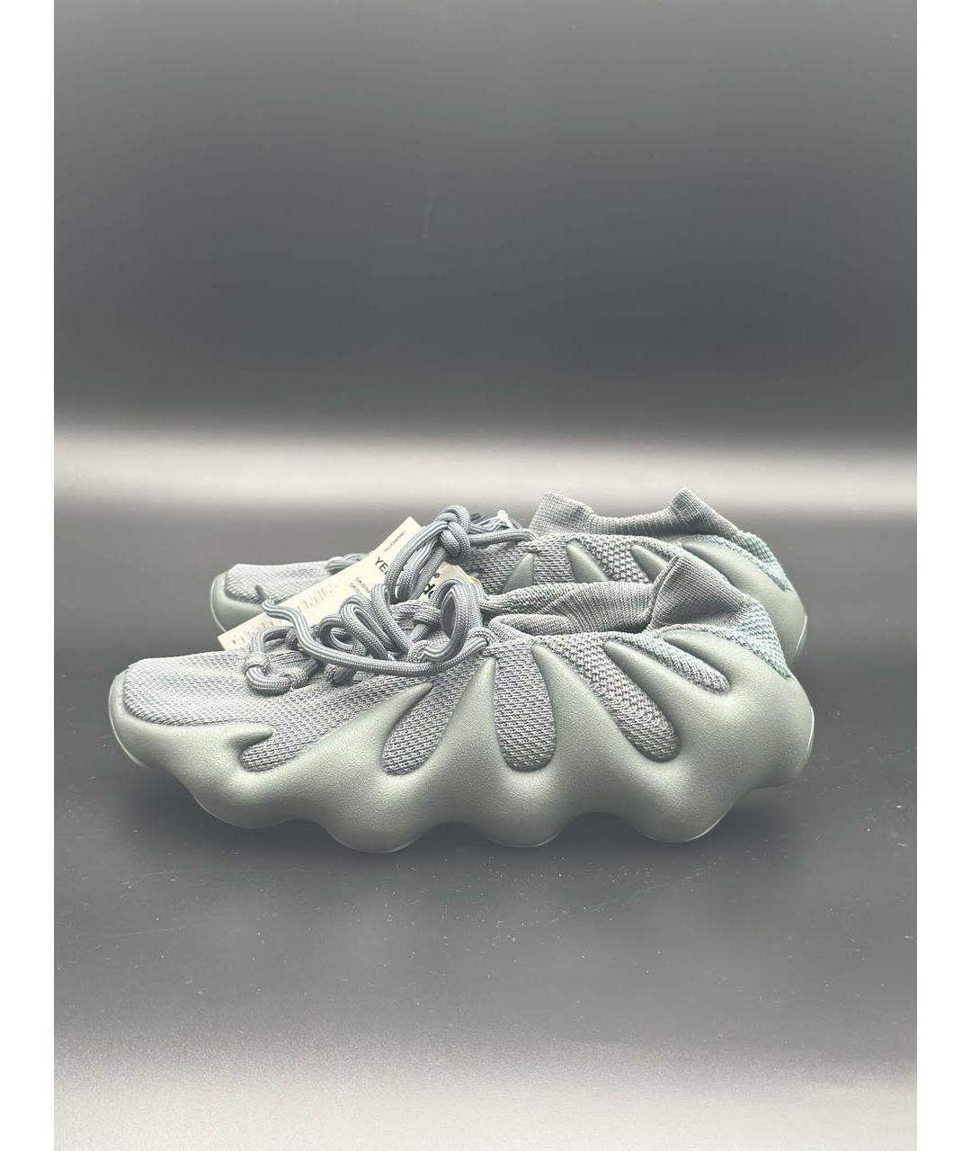 ADIDAS YEEZY Антрацитовые текстильные кроссовки, фото 9